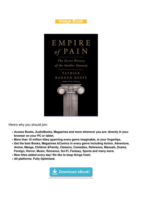 PPT - [EbooK Epub] Empire of Pain: The Secret History of the Sackler ...