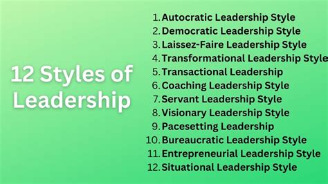 12 Most Common Leadership Styles [ Pros Cons] Bokastutor