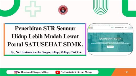 Penerbitan Str Seumur Hidup Lebih Mudah Lewat Portal Satusehat Sdmk