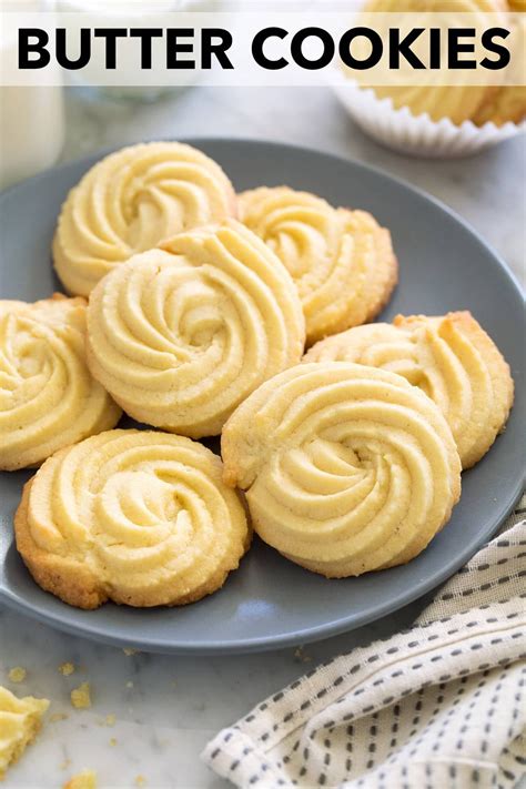 Basic Butter Cookies Recipe Danish Butter Cookies Easy Cookie Recipes