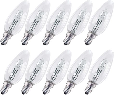 10 x Neolux Eco Halogen Kerze 30W 40W E14 klar Classic Glühbirne