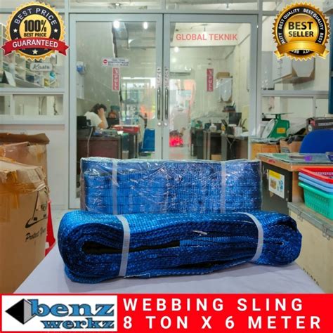 Jual Webbing Sling Belt Ton X Meter Tali Sabuk T X M Webing