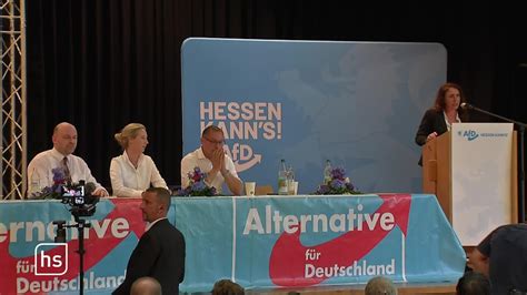 Wahlkampfauftakt Der AfD Video Hessenschau De TV Sendung