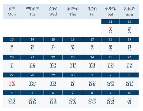 Ethiopian Calendar 2014 2021 22 E C Special Holidays Artofit