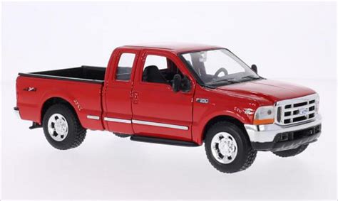 Diecast Model Cars Ford F 350 124 Welly Xlt Super Duty Red