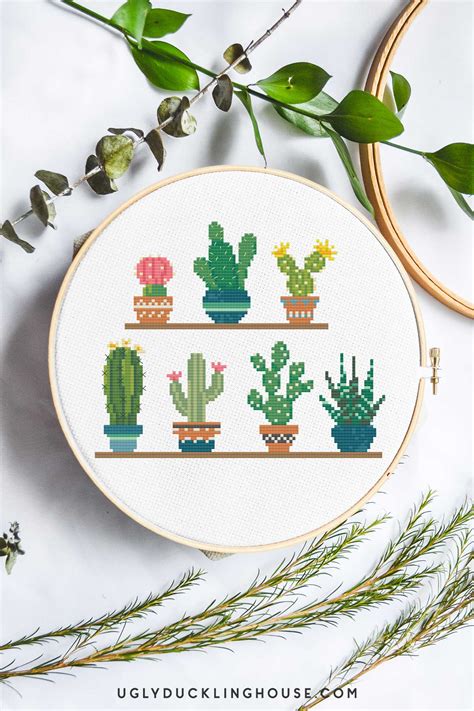 Free Printable Cactus Cross Stitch Patterns This Is Pdf Pattern