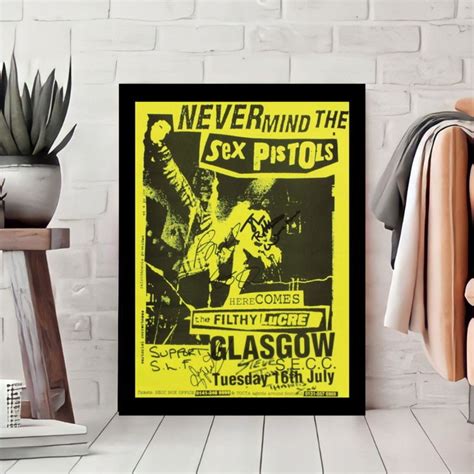 Quadro Decorativo Nevermind The Sex Pistols Rock N Roll Elo