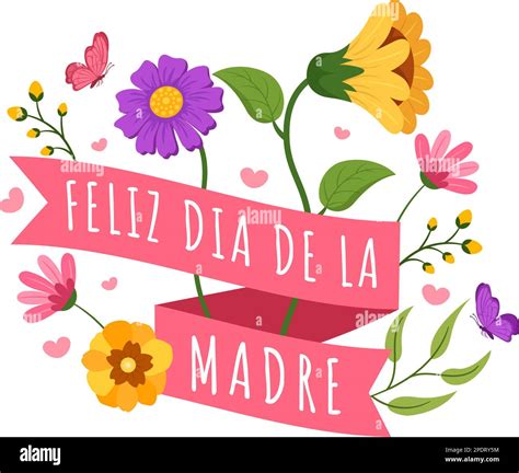 Feliz Día De La Madre Ilustración Con La Celebración Del Feliz Día De La Madre Y Niños Lindos En