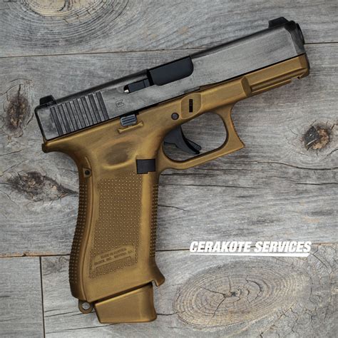 Glock X Burnt Bronze Titanium Battle Born Cerakote Services