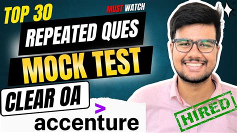 Accenture Online Assessment Free Mock Test Updated Questions