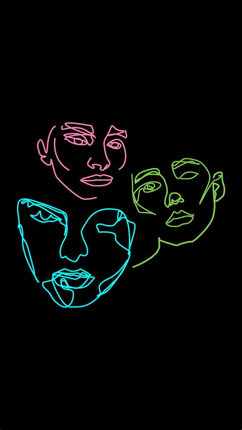 Faces Disclosure Line Art Drawings Hd Phone Wallpaper Pxfuel