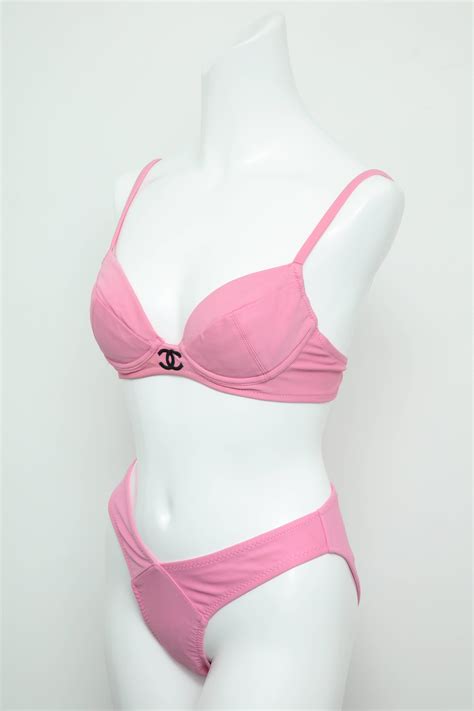 Vintage Chanel Pink Bikini With CC At StDibs Vintage Chanel Bikini Pink Chanel Bikini