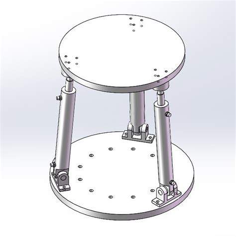 3 Rps并联稳定平台solidworks 2020模型图纸下载 懒石网