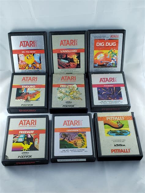 Atari Cartuchos De Jogos Originais Vários Títulos Anos 80 R 85 00 em