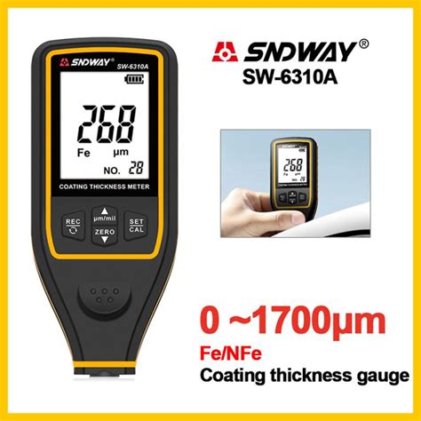 SNDWAY Digital Paint Thickness Gauge SW 6310A