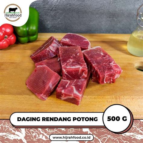 Jual Daging Rendang Sapi Potong AUS Beef Rendang Portion Cutting