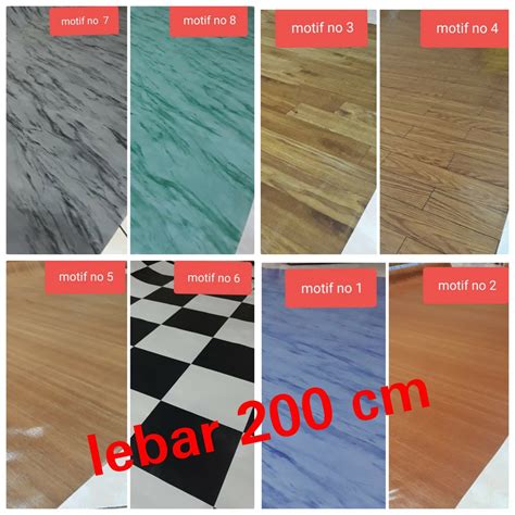 Karpet Lantai Vinyl Glossy Korea Lebar 2 Meter Tebal Tebal 035mm 1