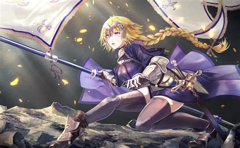 Epic Fategrand Order Hd Wallpaper Featuring Jeanne Darc By Brat