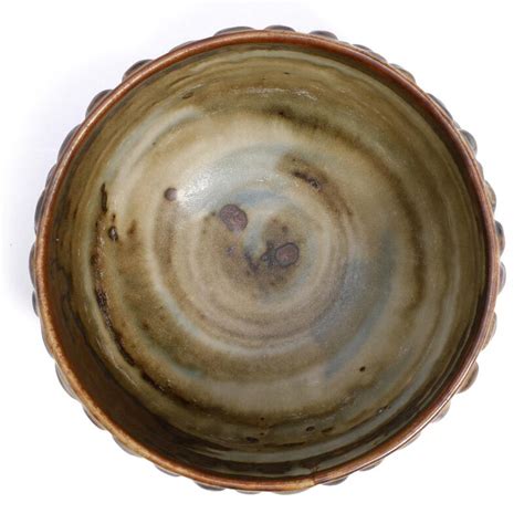 Axel Salto A Circular Stoneware Bowl Modelled In Budded Style