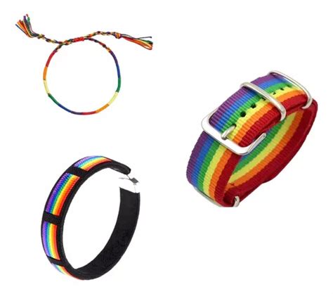 Pulseras Pride Queer Lgbtqia Arco Ris Gay Multicolor Mercadolibre