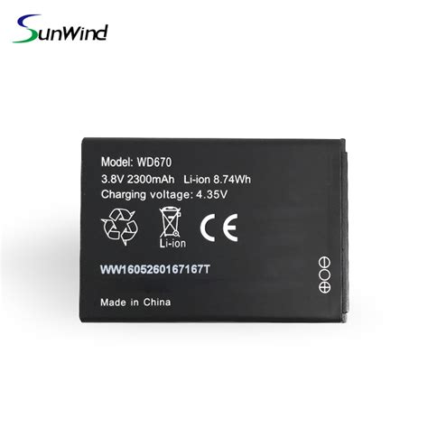 V Mah Replacement Batteries Li Ion Battery For Zte Wd H