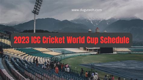 2023 ICC Cricket World Cup Schedule PDF Download | Date | Venues