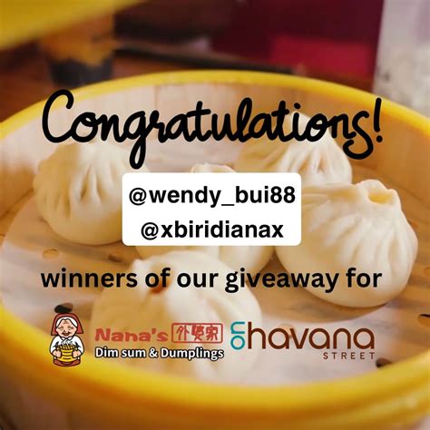 Congratulations To Our Lucky Winners On Instagram Wendy Bui And