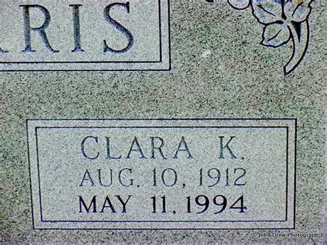 Clara Kinnie Nave Harris M Morial Find A Grave