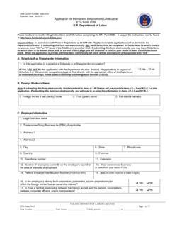 Application For Permanent Employment Certificati On Eta Eta Form