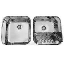 Tanque Tecnocuba Duplo Esfregador e Molho Aço Inox 304 Sink Steel