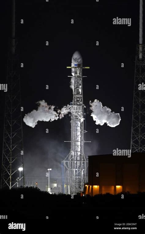 Kennedy Space Center United States 02nd Oct 2020 A Spacex Falcon 9