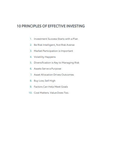 Value Investing Principles 10 Examples Format Pdf Tips