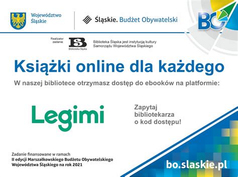 Kody Dost Pu Do Ebook W Na Platformie Legimi Biblioteka Publiczna W