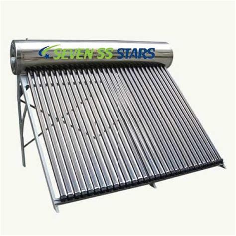 Seven Ss Stars Liters Pressurized Solar Water Heater Stainless