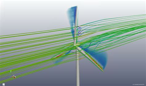 Simulation Of The Airflow Around A Wind Turbine Simscale