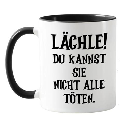 Majas Geschenkewelt Halloween Tasse Lächle Du kannst sie nicht alle