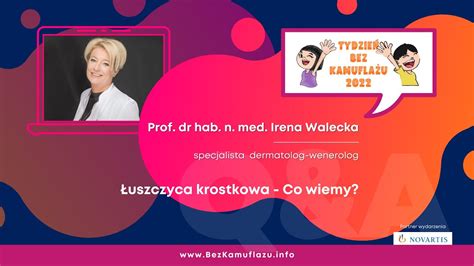 Uszczyca Krostkowa Prof Irena Walecka Youtube