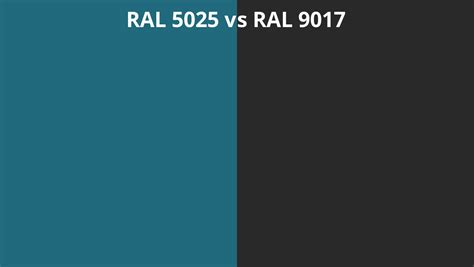 Ral 5025 Vs 9017 Ral Colour Chart Uk