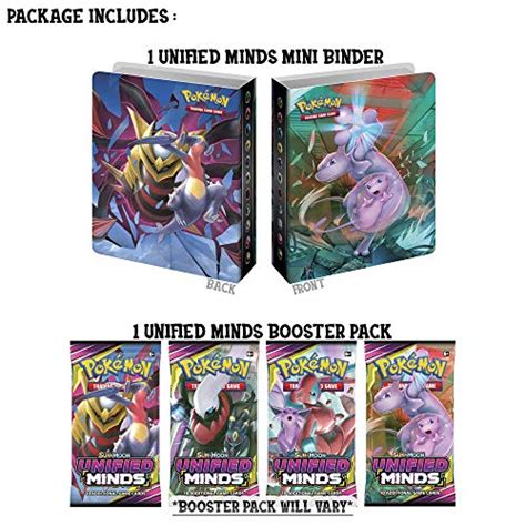 Pokemon Tcg Sun And Moon Unified Minds Mini Binder Portfolio Collectors Album And 1 Unified Minds