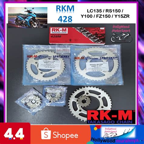 Rkm Sprocket Set Rantai Motor Depan Belakang Rear Front Spoket Fz