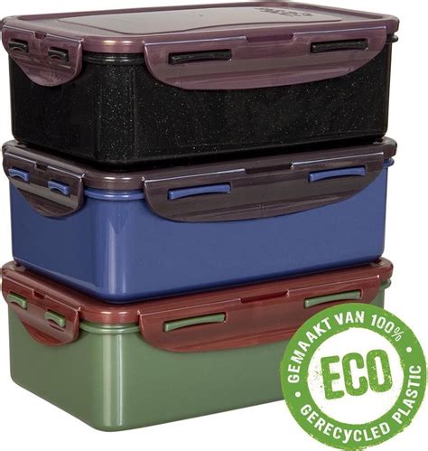 Lock Lock ECO Vershoudbakjes Set Met Deksel Bewaardozen Voedsel