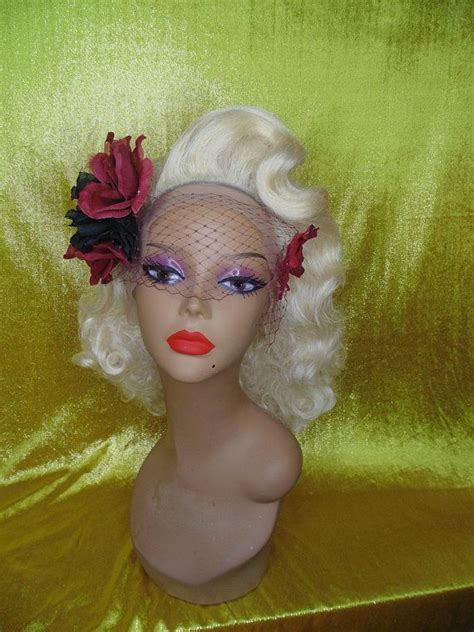 Blonde Vintage Styled Wig Pinup Wig Etsy Wigs Vintage Fashion