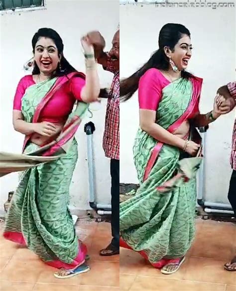 Anu Neela Elakiya Tamil Tv Actress T1 15 Hot Saree Pics Indiancelebblog
