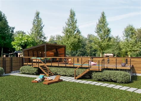 Бассейн с верандой on Behance