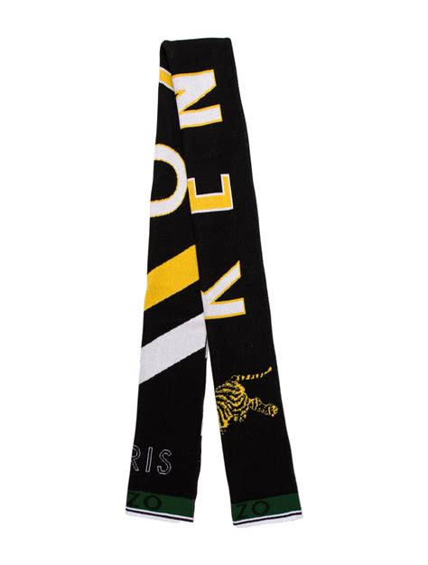 Kenzo Printed Scarf - Black Scarves and Shawls, Accessories - KEN69437 ...