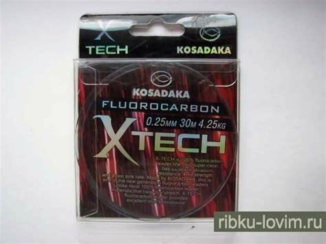 Обзор флюорокарбоновой лески Kosadaka Fluorocarbon X tech