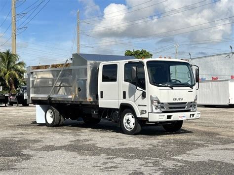 New 2023 Isuzu NPR HD Crew Cab GAS 14 BABCO Aluminum Landscape Dump