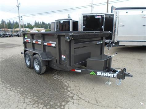 2024 Summit Cascade 6x10 10K Dump Trailer With Tarp Ramps Spreader