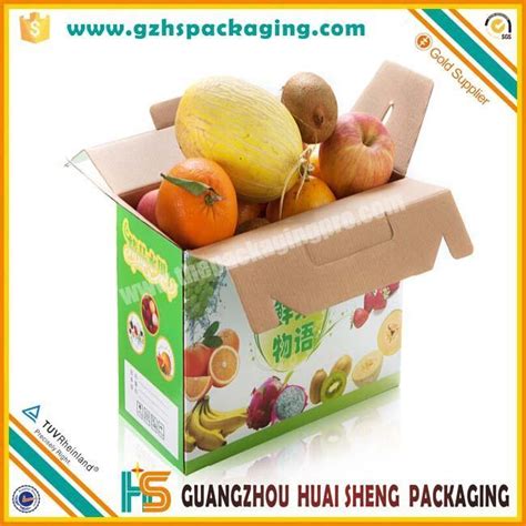 Single Wall Fruits And Vegetables Packaging Boxes