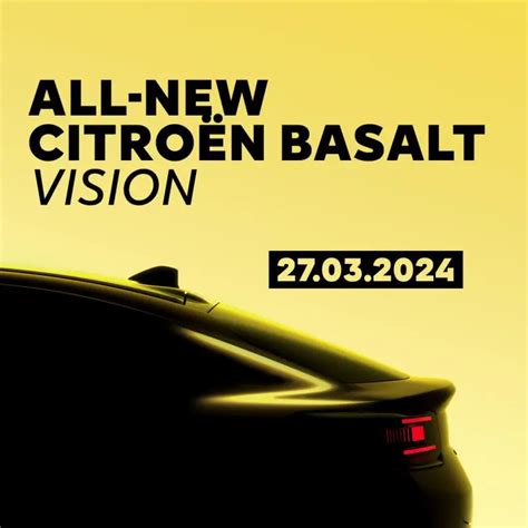 Citroën Basalt Vision on connaît la date de révélation du tout